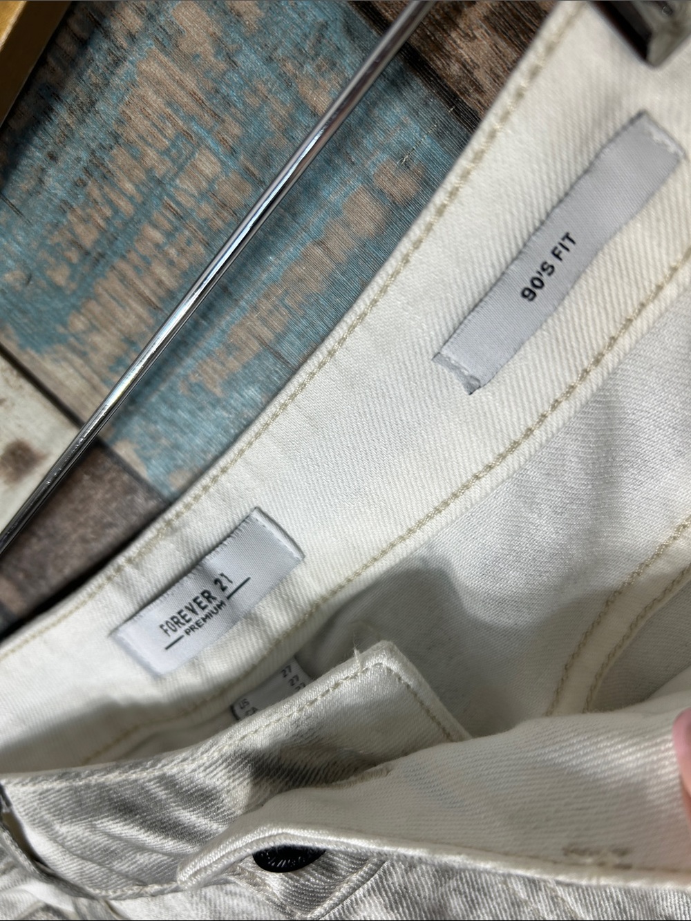 Forever 21 Light Gray Wide Leg Jeans — High Rise Flare - Picture 2 of 16